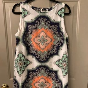 Dress with colorful design